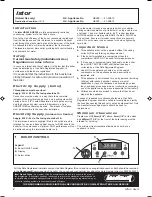 Предварительный просмотр 2 страницы IDEAL HE 260 User Manual