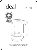 IDEAL IK1103 Manual preview