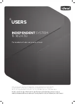 Preview for 1 page of IDEAL independent 15 User Manual