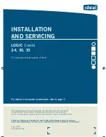 IDEAL LOGIC+ Combi 24 Installation And Servicing preview
