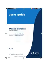 Preview for 1 page of IDEAL Mexico Slimline RS445 User Manual