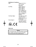 Предварительный просмотр 24 страницы IDEAL ND 2352-1 Instructions Manual