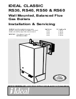 IDEAL RS30l RS40 Installation & Servicing Instructions Manual preview