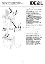 Предварительный просмотр 25 страницы IDEAL SHREDCAT 8283 CC Operating Instructions Manual