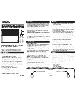 Preview for 2 page of IDEAL SK638 Manual