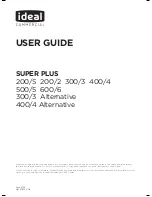 IDEAL SUPER PLUS 200/S User Manual preview