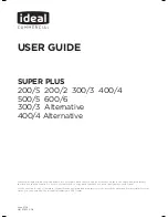 Предварительный просмотр 1 страницы IDEAL SUPER PLUS 200/S User Manual