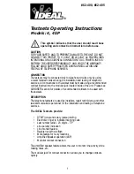 Preview for 1 page of IDEAL Super Series 4 Operating Instructions Manual