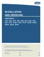 Preview for 1 page of IDEAL Vanguard L 1100 Installation And Servicing