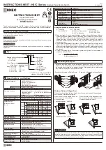 IDEC HS1C Series Instruction Sheet preview