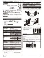 IDEC HS5D-11 Instruction Sheet preview