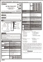 IDEC HS6E Series Instruction Sheet предпросмотр