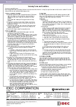 Preview for 8 page of IDEC HS9Z-EH1L Manual