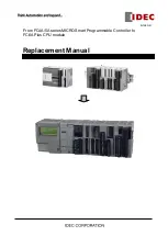 Preview for 1 page of IDEC MICROSmart FC4A Series Replacement Manual