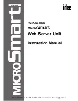 Preview for 1 page of IDEC MICROSmart FC4A-SX5ES1E Instruction Manual