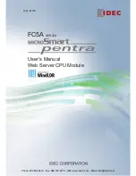 Предварительный просмотр 1 страницы IDEC MicroSmart pentra FC5A-D12K1E User Manual