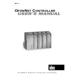 IDEC OpenNet series User Manual preview