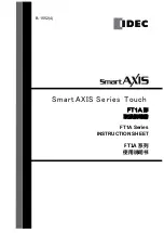 IDEC SmartAXIS FT1A 12RA Series Instruction Sheet preview