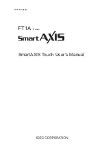 IDEC SmartAXIS Touch FT1A Series User Manual предпросмотр