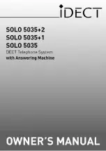 Preview for 1 page of iDect SOLO 5035 Owner'S Manual