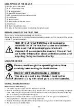 Preview for 20 page of Ideen Welt P8-RM-MSA2 Operating Instructions Manual