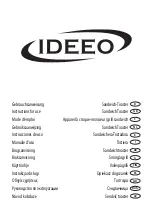 Preview for 1 page of Ideeo SA 0927 Instructions For Use Manual