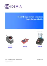 Preview for 1 page of Idemia MSO1300 Installation Manual