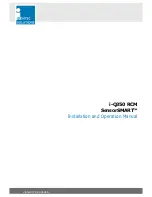 Preview for 1 page of IDENTEC SOLUTIONS i-Q350 RCM SensorSMART Installation And Operation Manual