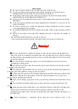 Предварительный просмотр 2 страницы identités 875026 Safety Manual