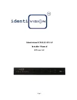 Identivision ICR-E42-83-163 Installer Manual preview