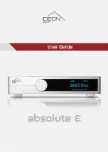 Ideon Audio Absolute epsilon User Manual предпросмотр