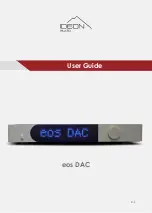 Preview for 1 page of Ideon Audio eos DAC User Manual