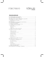 Preview for 3 page of ideus ITDECTBB10 User Manual