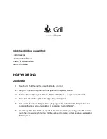 Preview for 1 page of iDevices iGrill Instructions Manual