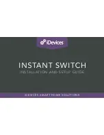 iDevices INSTANT SWITCH Installation And Setup Manual предпросмотр