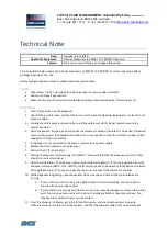 Preview for 1 page of Idex Fast & Fluid X Series Technical Note