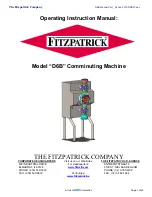 Idex FITZPATRICK D6B Operating Instructions Manual preview