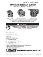 Preview for 1 page of Idex GAST R1 Operation & Maintenance Manual