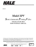 Preview for 1 page of Idex HALE SPV Installation And Maintenance Manual