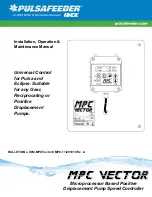 Idex Pulsafeeder MPC Vector Installation, Operation & Maintenance Manual preview