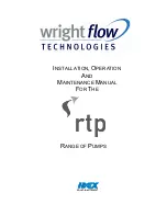 Idex Wright Flow Technologies RTP Series Installation, Operation And Maintenance Manual preview