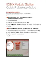 Preview for 4 page of Idexx VetLab Station Quick Reference Manual