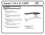 idi Aspect 100-4 Q-CARD Quick Start Manual preview