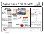 Preview for 2 page of idi Aspect 100-4T G3 Operator'S Manual