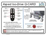 Preview for 2 page of idi Aspect Iso-Drive Q-CARD Quick Start Manual