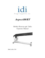 Preview for 1 page of idi Aspect100RT Operator'S Manual