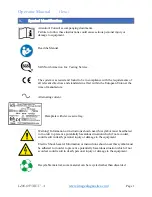 Preview for 4 page of idi Ilex 55 Operator'S Manual