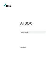 Idis AI BOX DV-2116 Quick Manual preview