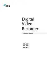 Preview for 1 page of Idis AR-4104 Operation Manual