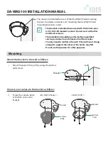 Idis DA-WM2100 Installation Manual предпросмотр